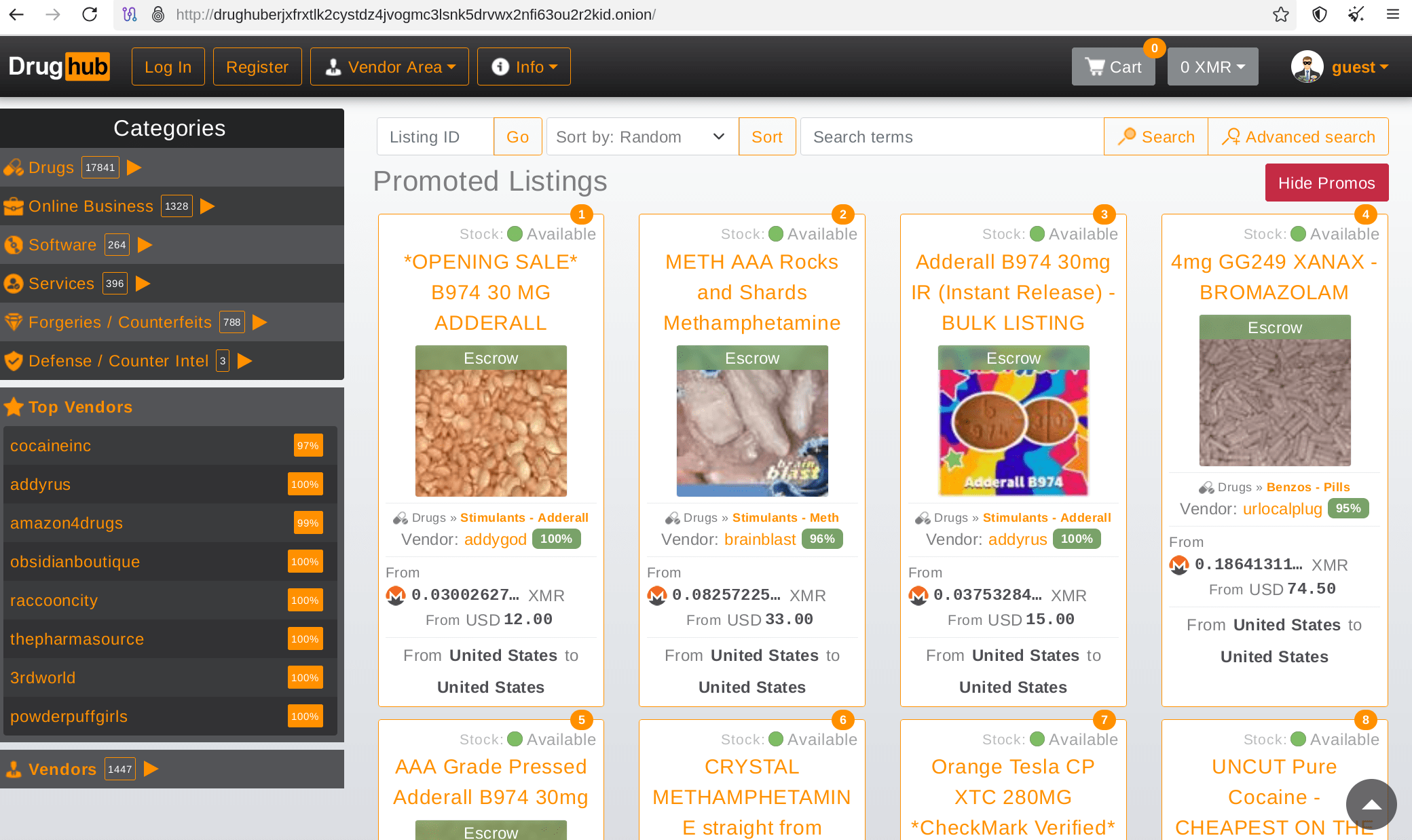 Ukázka rozhraní – seznam nabídek na trhu